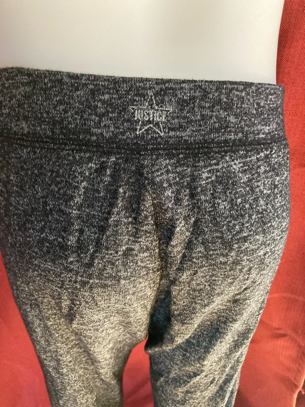 Justice Sparkle Black Jogger Pants, 14/16